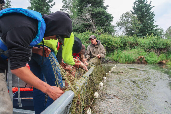 Seine fishing at Culture Camp.