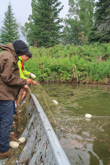 Seine fishing at Culture Camp.