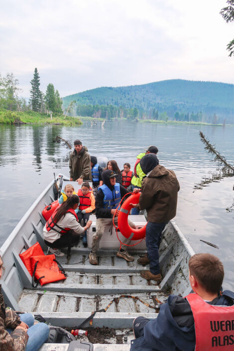 Enjoying a boat ride at Culture Camp.